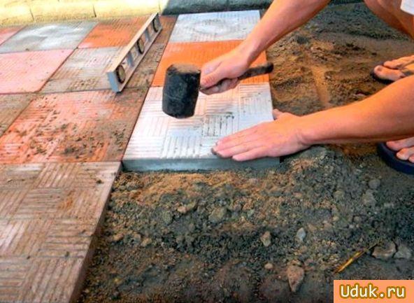 укладывать, тротуарную укладывать, тротуарную