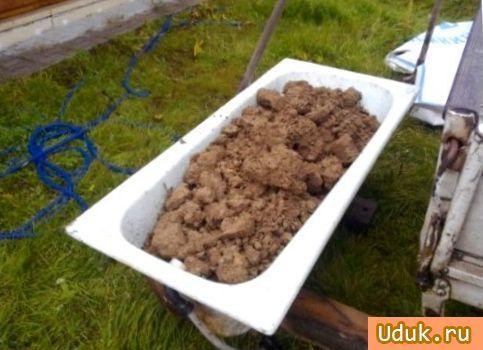 Утепление потолка глиной
