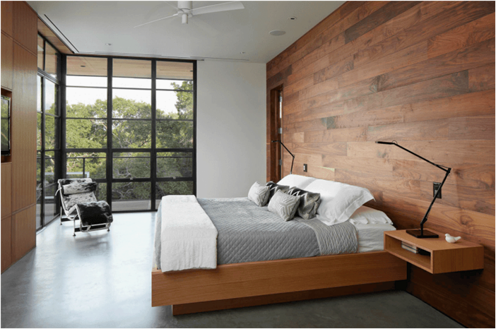 Деревянная стена — примеры использования в доме и квартире