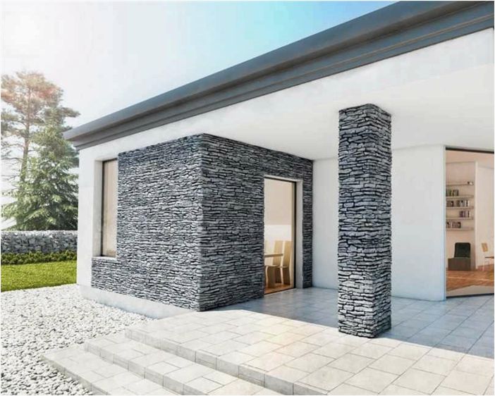 Отделка фасада камнем — идеи красивого дизайна и необычной облицовки для частного дома